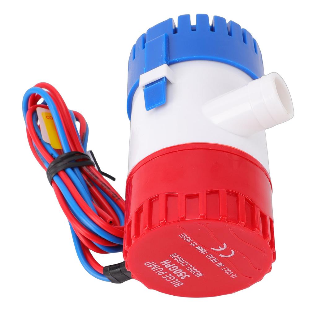 Automatic Boat Bilge Water Pump 12V 350GPH Quiet Motor Submersible Bilge Pump 3 4 Inch Outlet