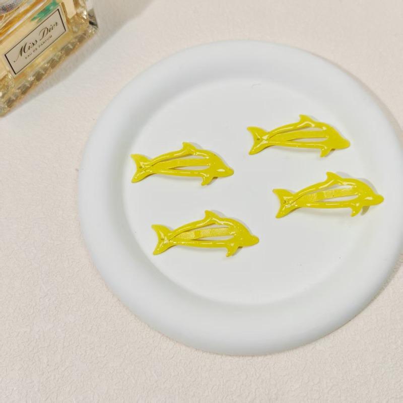 4PCS Blue Little Dolphin Cute Baby Hairpin Summer Beach Sea Daughter Y2k Hot Girl Children Bangs Hairpin