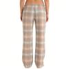 Womens Pajama Pants Sleepwear Casual Drawstring Elastic Waist Pants Comfy Straight Yoga Loose Trousers