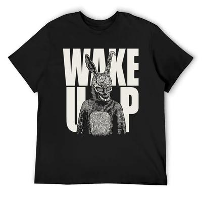 Donnie Darko Wake Up White T-Shirt Funny T-shirts Hippie Clothes Mens Shirts Graphic Tee