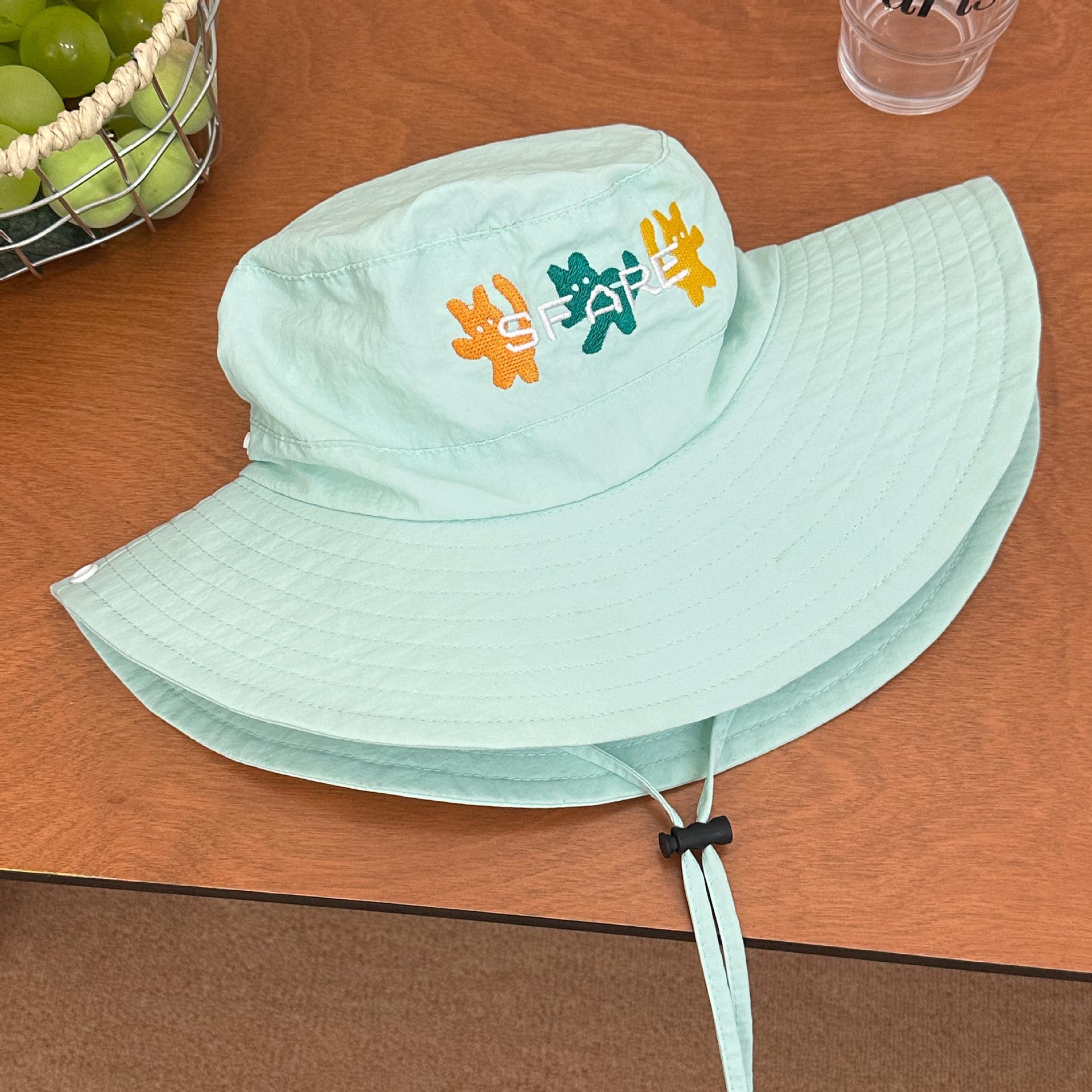 

Быстросохнущая ткань Розовая панама Детская Весна и лето Уличная с большими полями Защита от солнца Альпинистская шляпа-ведро Тренд One Size мятный зеленый