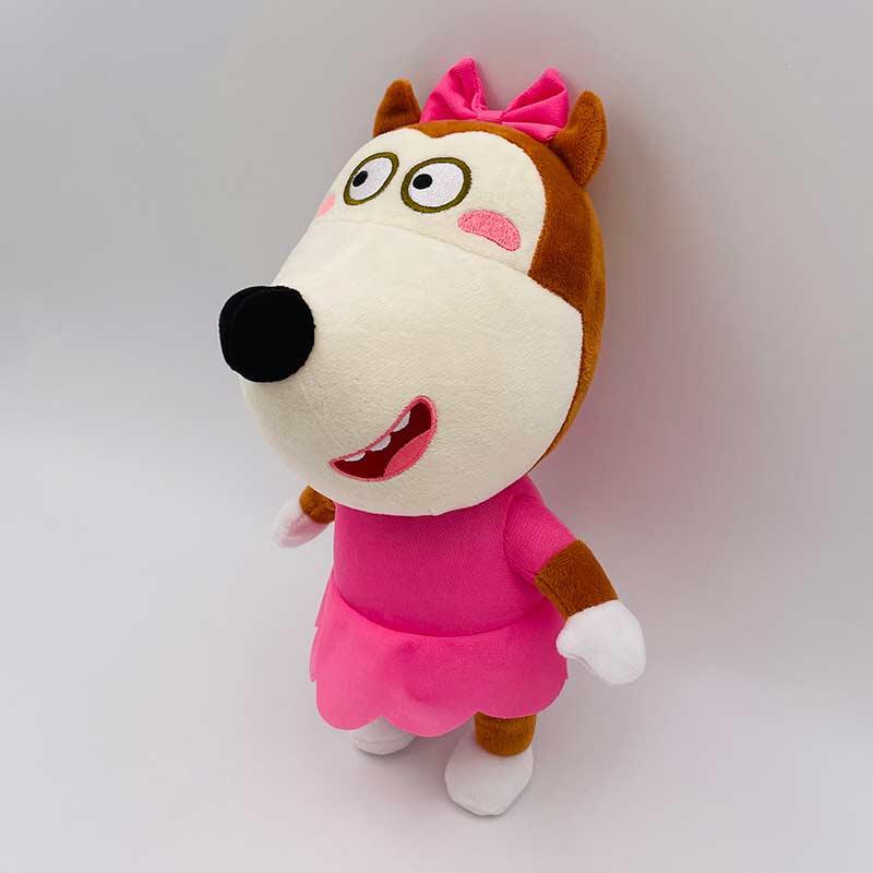 30cm Anime Wolfoo Family Plush Toys Cartoon Plushie Lucy Soft Stuffed Dolls Toy for Children Kids Boys Girls Fans Gifts