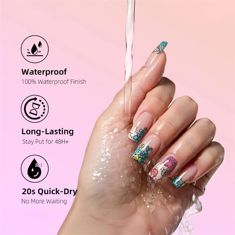 Waterproof Nail Art Pen, Quick Dry Nail Art Pens, 12/24 Color Nails Arts Pen Set, DIY Nails Arts Marker Drawing Painting Liner Pens