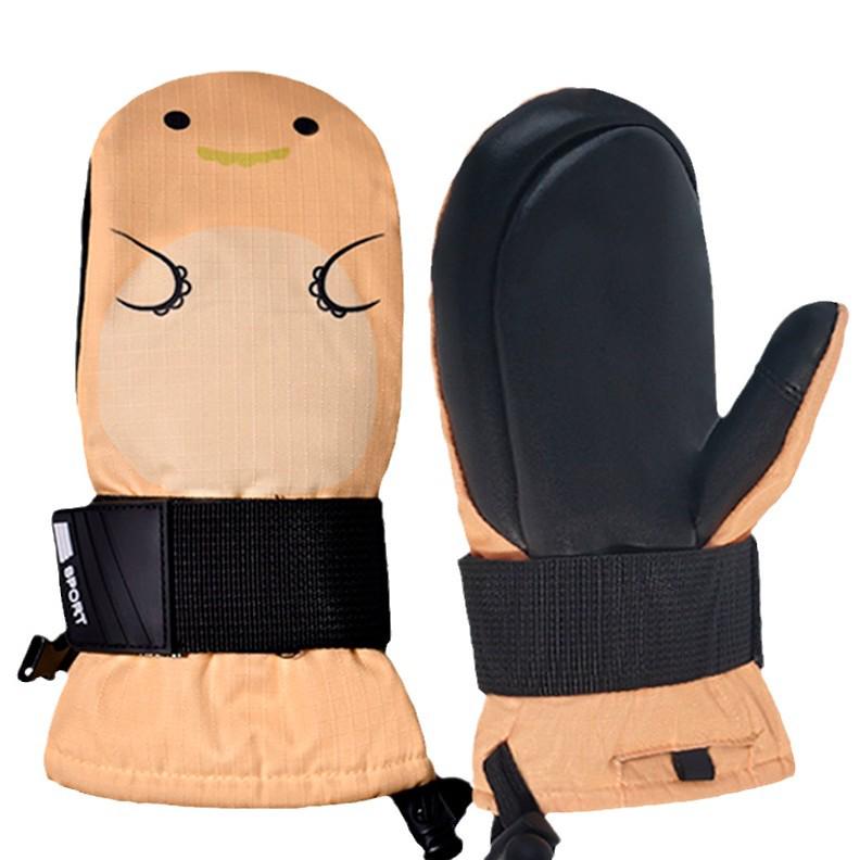 Kids' Windproof Waterproof Ski Gloves - Warm, Safe, Comfortable, and Lightweight for Cold Outdoor Sports