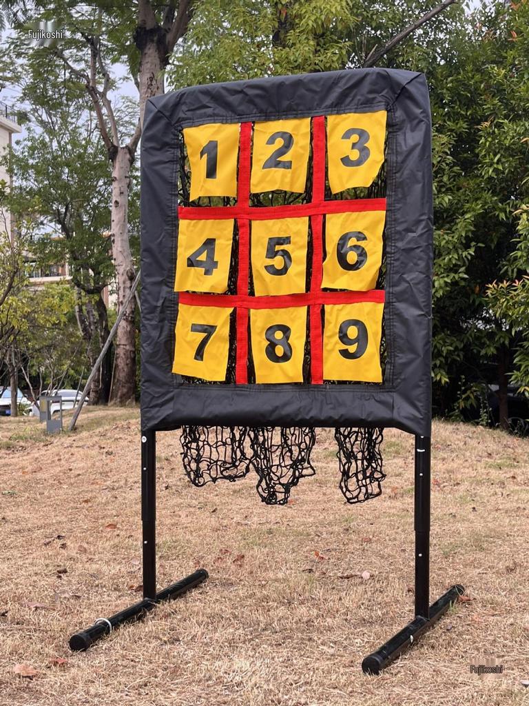 Portable Nine-Grid Baseball Throwing and Practice Net for Indoor/Outdoor Use