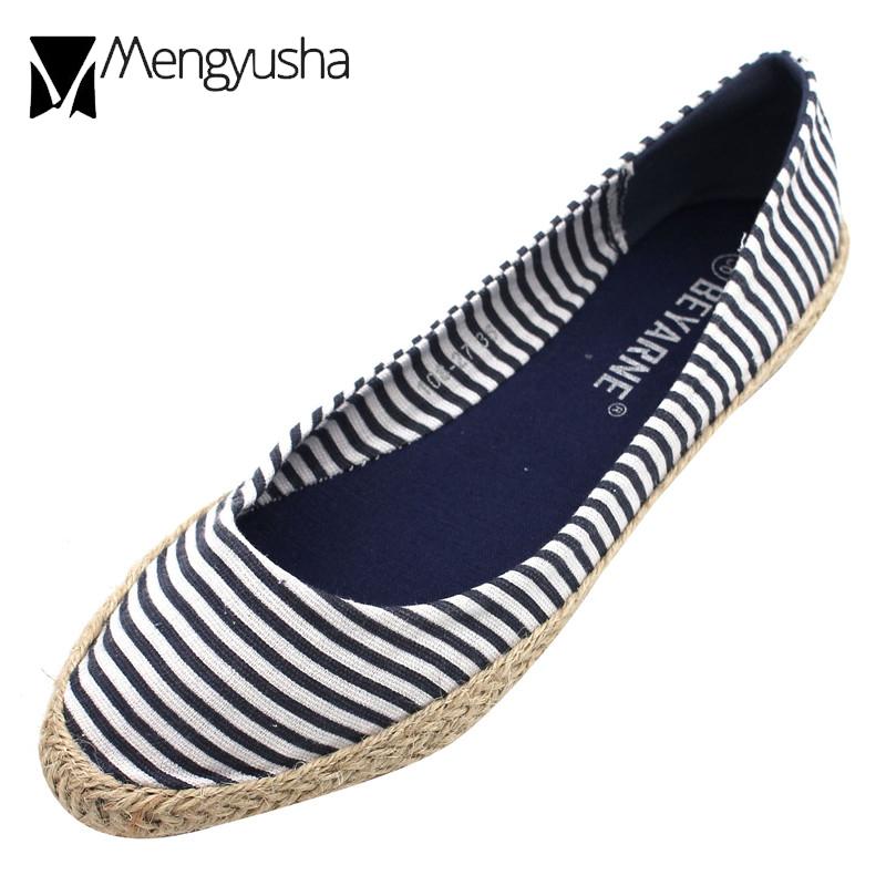 Лоферы из холста в полоску из пеньковой ткани с мягкой подошвой — фото 6