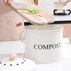 Cubo de Compostaje para Cocina sin Olor Gran Capacidad Cubo de Basura para Cocina Encimera de Cocina