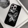 Luxury Case For Iphone 16 Pro Max SGlowing Flowers Phone Case For IPhone 16 Plus 15 14 13 12 11 17 Air Soft Black Back Cover