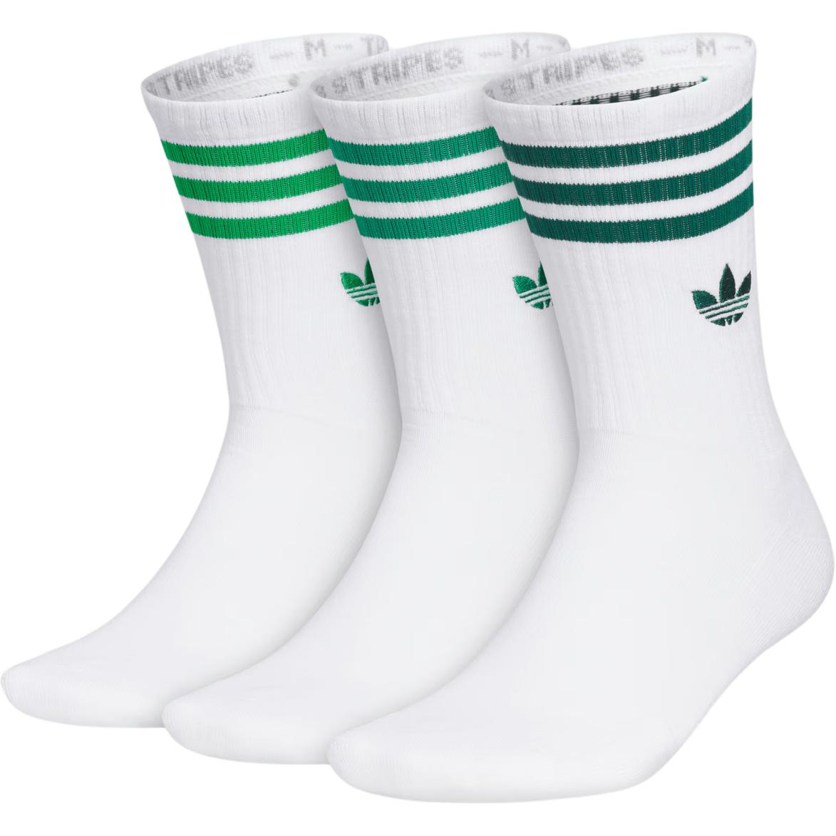 Adidas Originals ADICOLOR SS24 CUSHIONED CREW Socks Unisex 3 Pack JP1280 M