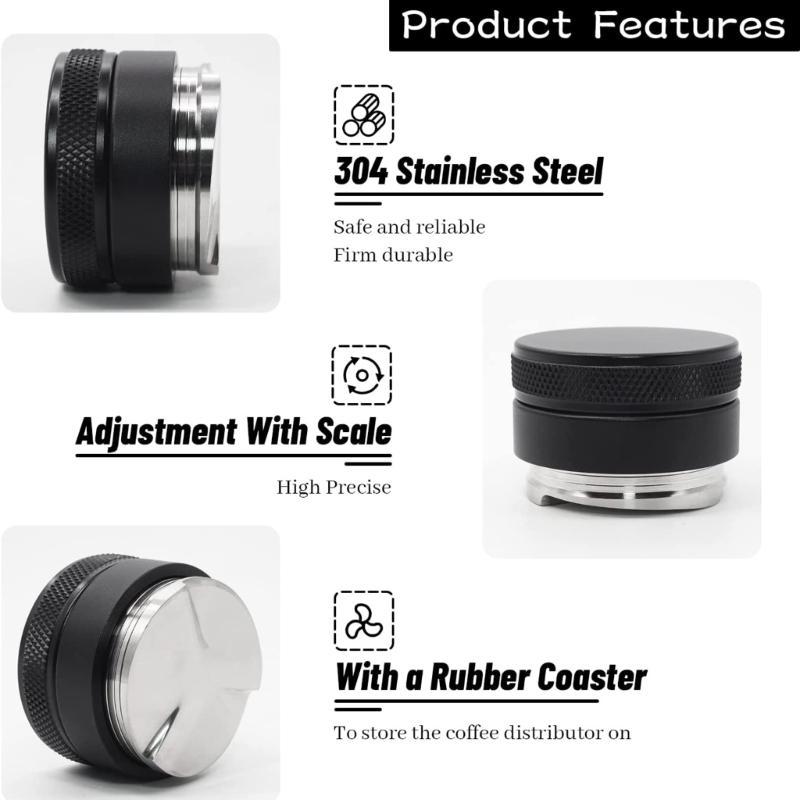 53mm Coffee Tamper Coffee Powder Hammer Stainless Steel Material Espresso Tamper