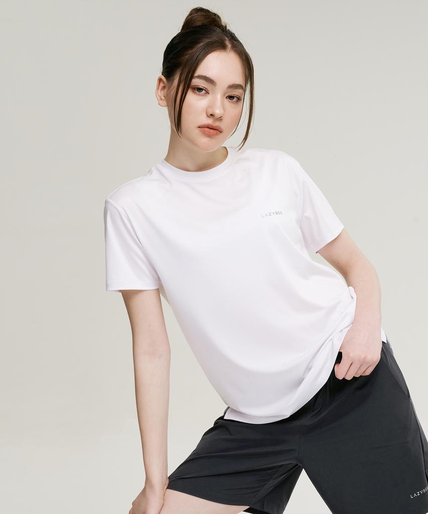 Leijibi Aero Touch Standard Fit Short Sleeve W T-Shirt Top Sleeve White
