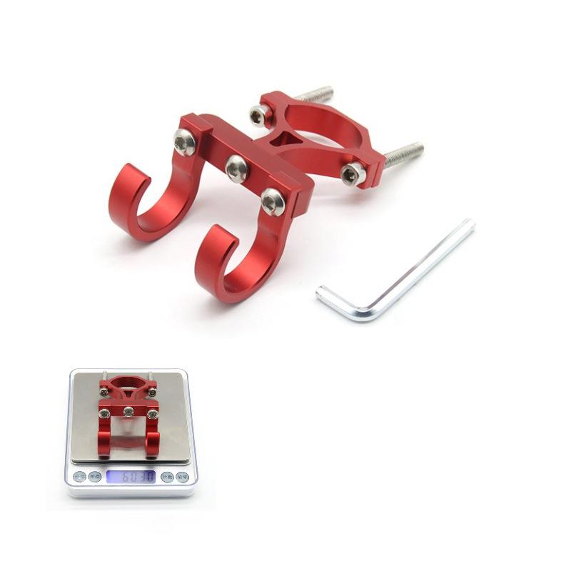 Electric Scooter Hooks Simple Bike Shelf Tube Storage Hanger Buckle Hooks Hooks Ebikes Portable Double Metal Helmet Rack