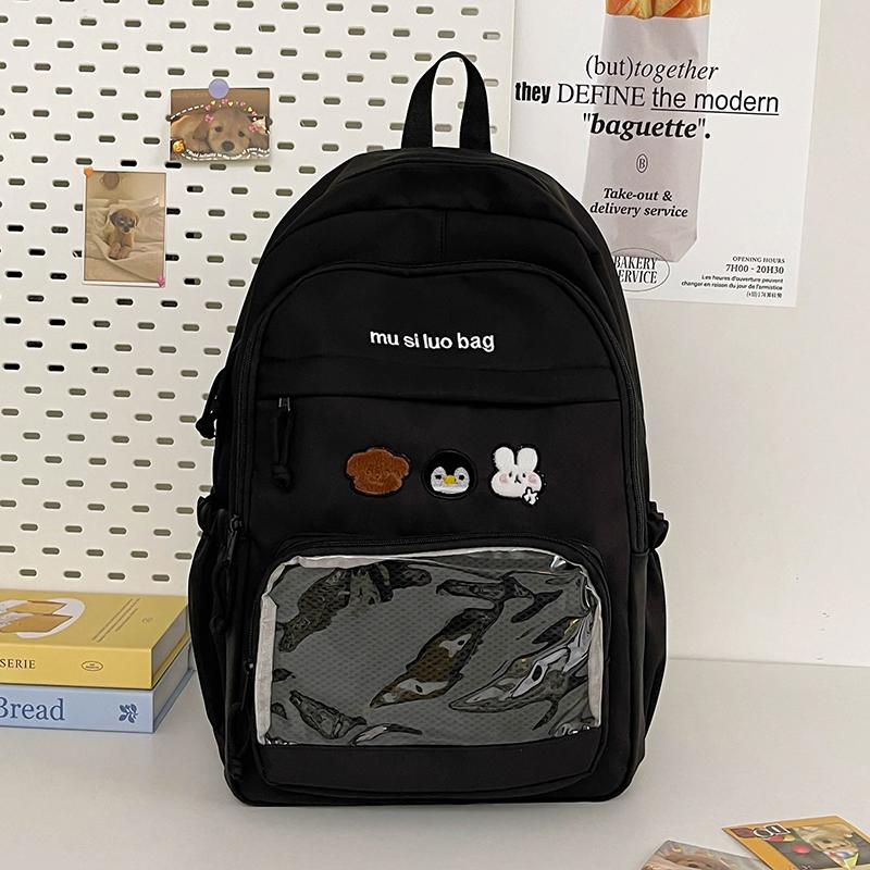 College Style Schoolbag Women Large Capacity Backpack Girls Lightweight Waterproof Backpack