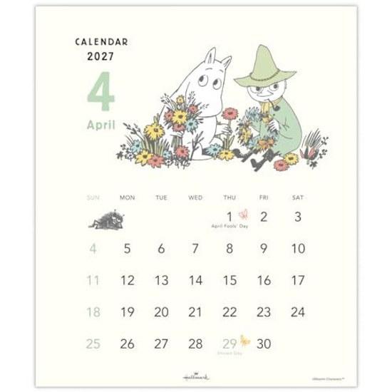 Hallmark Moomin Little My 2027 Calendar Wall Hanging Vertical Small 853310