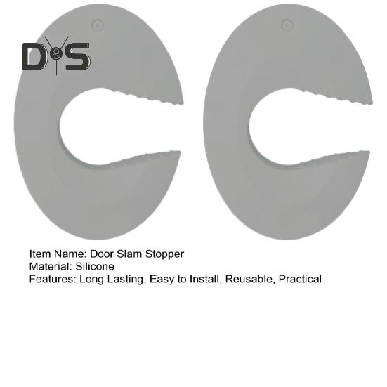 1/2 szt. Uniwersalny stoper do drzwi Silikonowa ochrona przed przytrzaśnięciem drzwi Prosty montaż Łatwy do czyszczenia Zabezpieczenie przed dziećmi Stoper do trzaskania drzwiami