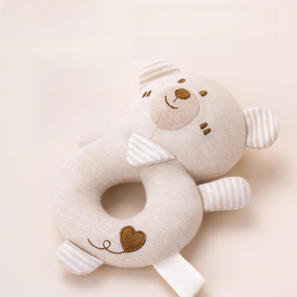 Baby Handheld Rattle Toy With Soft Cotton Material For Sensory Development And Grasping
