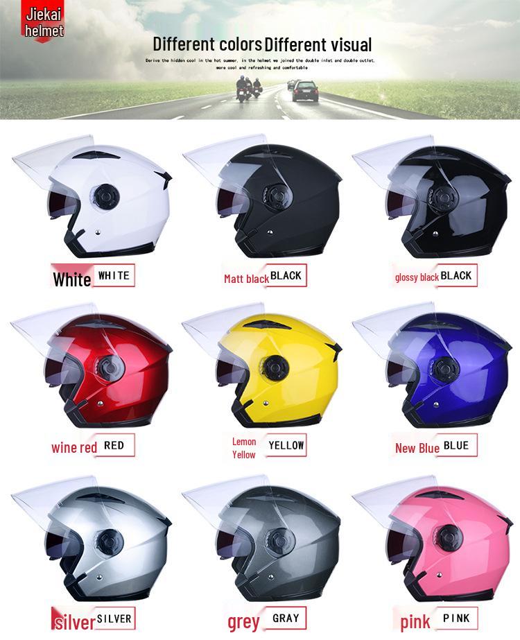All-Season Universal Electric Vehicle Half Helmet for Men and Women (Export Model)