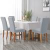 1 2 4 6pcs Solid Color Chair Cover Stretch Spandex Elastic Slipcovers Chair Covers For Dining Room Kitchen Wedding Banquet Hotel for Home