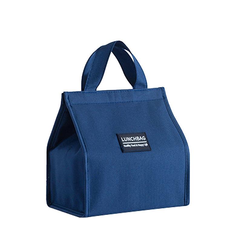Draagbare Oxford Lunchtas Kantoor Student Handige Lunchbox Vershoudtas Koeltas Draagtas Stel Blauw Roze Voedselcontainer Tas