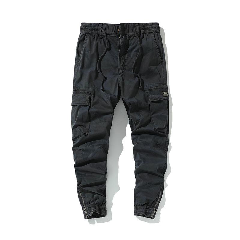 Outdoor Camouflage Casual Multi-bag Overalls Loose Functional Tactical Pants Spring and Autumn Tide Brand Pure Cotton Leggings Men's Trousers
