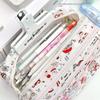 Cute Tomato Apple Cat Printed Pencil Bag Student Large Capacity Multi-Layer Stationery Storage Bag Gift
