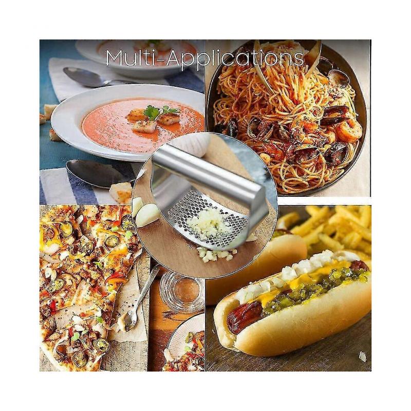 Garlic Press,Garlic Ginger And Onion Chopper,Kitchen Peeler,Rustproof Garlic Press,Garlic And Ginger Chopper,Durable And Easy To Clean (manual Pr