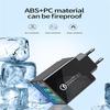 3.1A 4 Portlu AB/ABD Fişi USB Şarj Cihazı Hızlı Şarj QC 3.0 Telefon Şarj Cihazı Şarj Adaptörü için