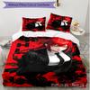 3pcs Duvet Cover Set (1*Duvet Cover + 2*Pillowcase, Without Core), Makima Chainsaw Man Print Soft All‑Season Bedding Set, Home Bedroom Decor Gift