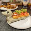 Dackel-Tablett, niedlicher Welpe in Form eines Hotdogs, Sushi-Servierplatte, Snack-Servierplatte, Platte für gekochte Speisen, Geschenke für Dackel-Liebhaber