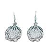 Silver Rose Flower Earrings for Women - West Lake Beauty Collection