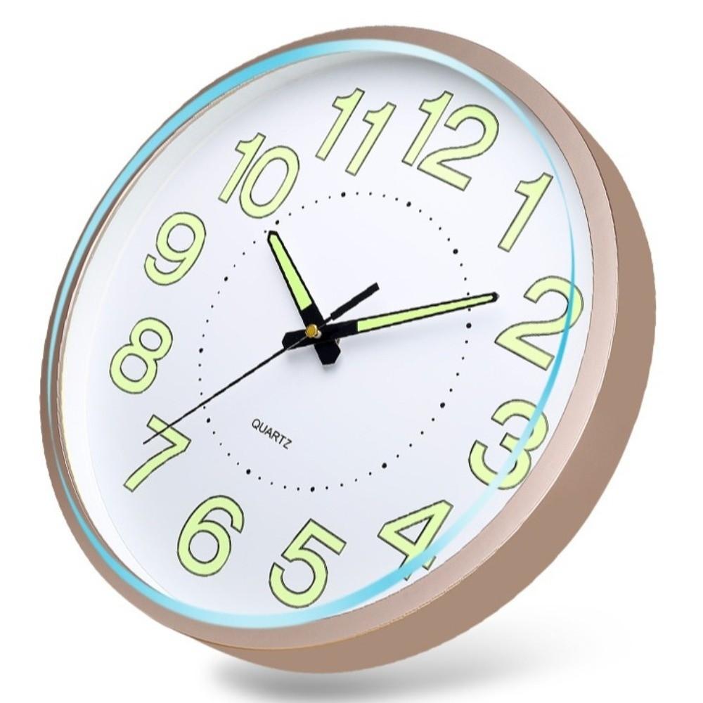Non-Ticking Luminous Wall Clock Silent Wall Time Clock Minimalist Night Light Hanging Clock  Shops
