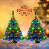 1/2/4PCS Solar Christmas Tree Lights Waterproof Outdoor LED Garden Lamps For Lawn Patio Landscape Decoration Party