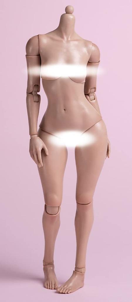 [TOYBARJAPAN] 1/6 Scale Action Figure Worldbox AT202 Tanned, Chubby Asian Female Body