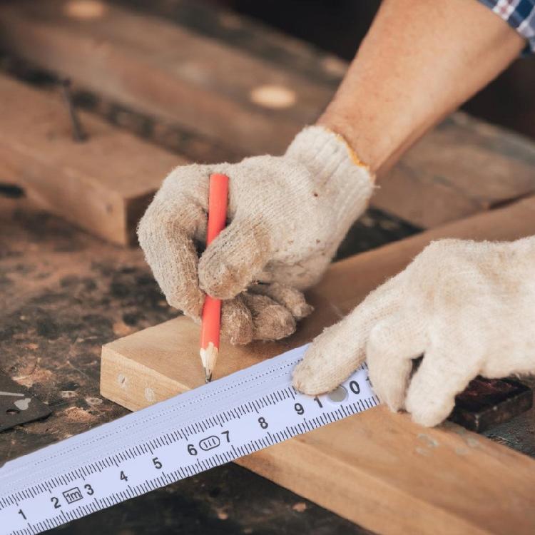 Lightweight 1 Meter Foldable Ruler Plastic Measuring Ruler Teaching Aid for Professional & Person Measuring Tasks