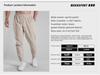 Men's Slim Fit Zippered Cotton Sweatpants for Spring & Autumn – Casual Outdoor Sportswear