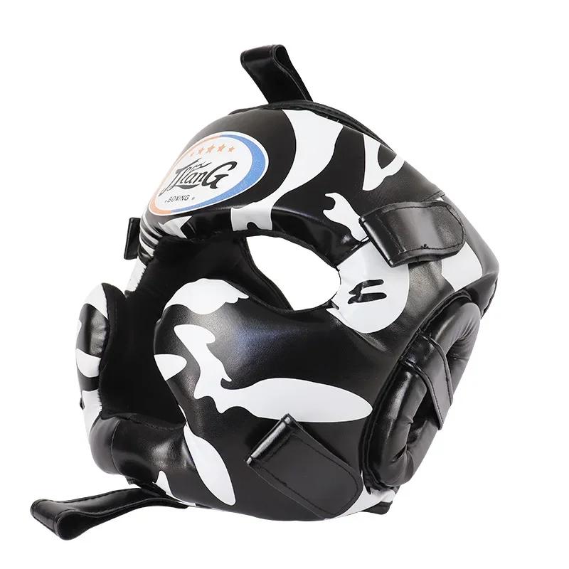 Shock-Reducing Head Protector PU Leather Helmet for Children  Adults Ideal for Boxing Training Taekwondo & Safety Guard Supplies