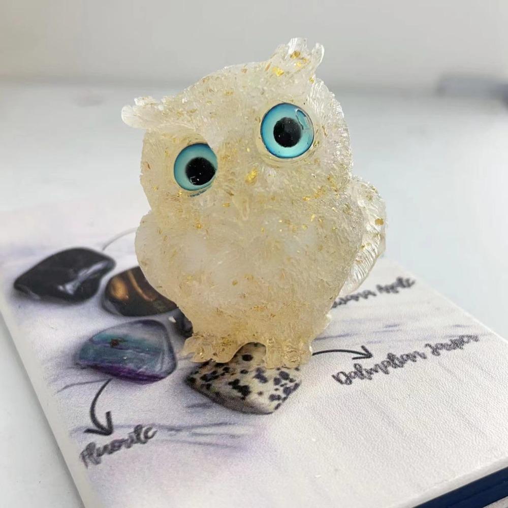 Cute Owl Crystal Gravel Home Ornaments Handicrafts Decorative Gifts Home Ornaments