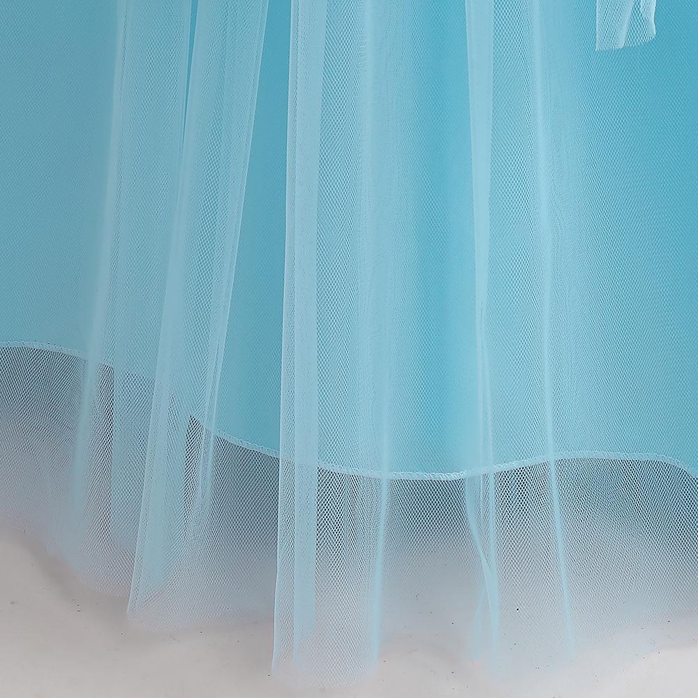 Fluffy Lace Princess Girls Dress Birthday Kids Party Evening Dresses For Girls Costume Bow Wedding Bridemaid Summer Clothes