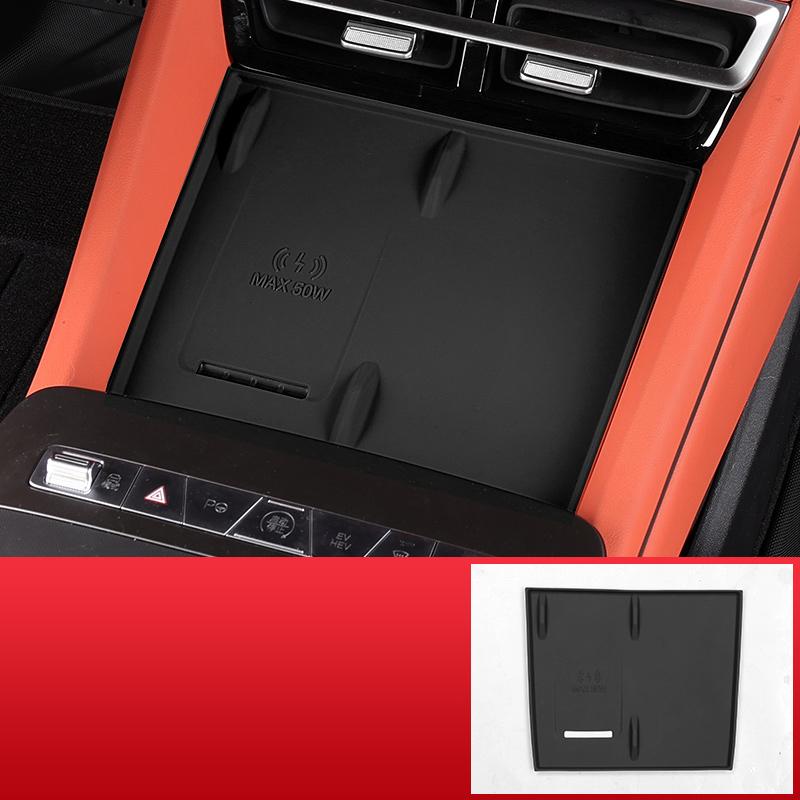 Car Decoration Central Control StorageBox Pad For BYD Sealion 8 Atto 8 Tang L Wireless Charging Silicone Pad Anti Slip
