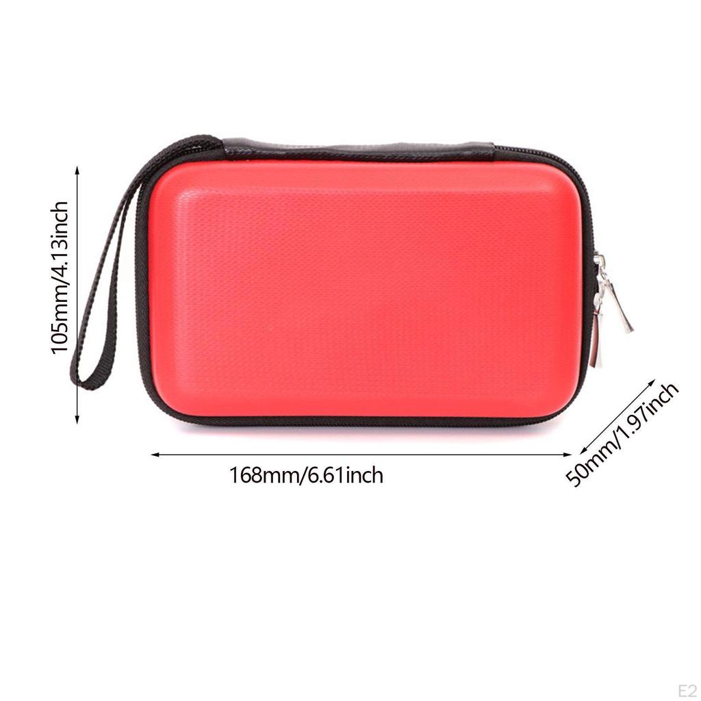 Cable Bag for Headphones, Shockproof Hard Case, Storage Headphone Cables , Phone, Camera