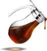 Transparent 200ml Non Drip Glass Honey Dispenser with Metal Easy To Pour Lid Can Be Dishwasher Cleaned for Maple Syrup Muffin Paste Sugar
