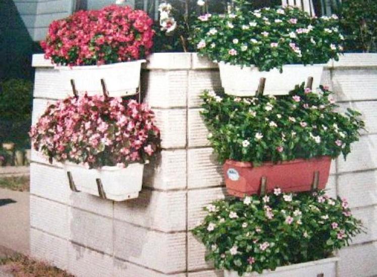 Kobayashi Hardware Green Garden Nerezový květináč 98 Závěsný, 2patrový, č.