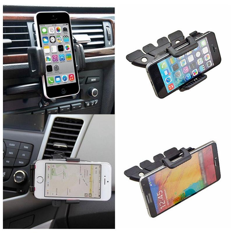 Univerzální Auto Cd Slot Držák Držák Stojanu Stojánek Pro Mobily Iphone Samsung