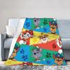 Paws Dog Cartoon Wool Blankets  Awesome Throw Blankets for Home 125*100cm Bedspread