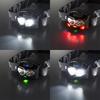 OHM Electric ECLAT 600 Lumens LED Headlight with Motion Sensor and Flashing Ideal for Outdoor Activities and Switch, White, Red, Red, Dimmable,