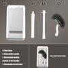 360 Degree Toilet Cleaning Brush Set with Antimildew Storage Stand Curved Design Detachable Handle Bathroom Scrubber