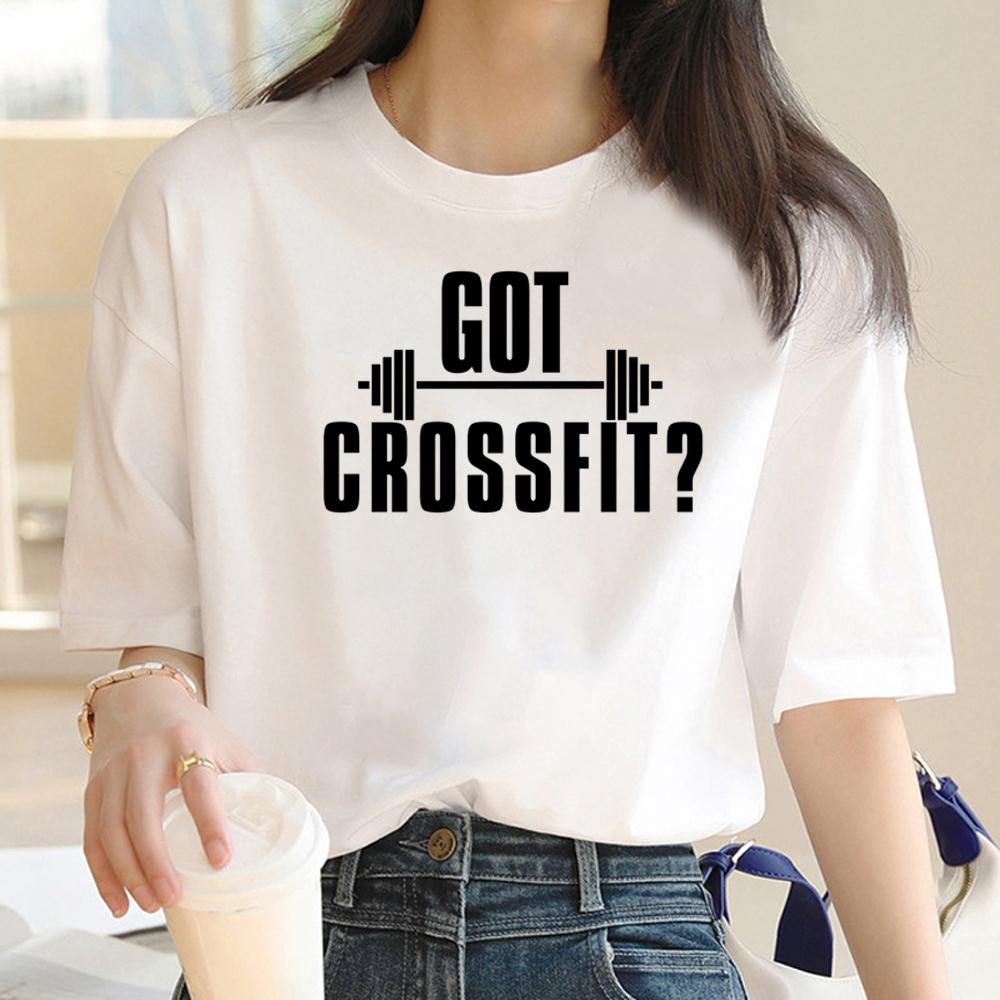 Tricou Crossfit Fitness Tricouri Femei Top Manga Femeie Manga Funny Graphic Imbracaminte