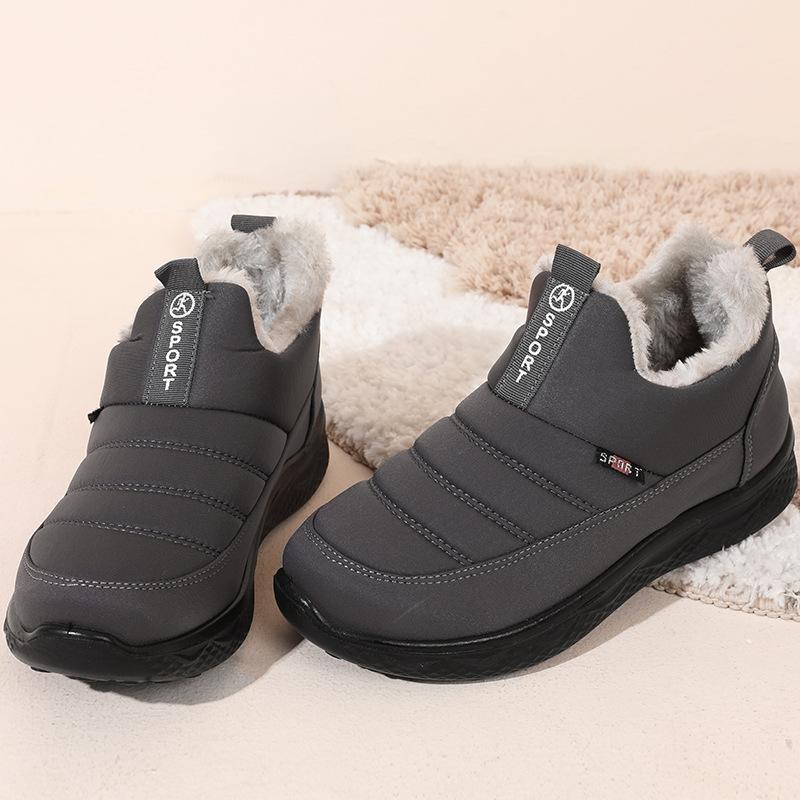 Winter Warm Cotton Shoes Flat Comfortable Casual Short Cotton Shoes Cloth Shoes Women's Velvet Thickened Casual Cotton Shoes