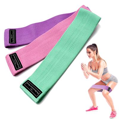 Faixas de resistência 3 conjuntos Yoga Pilates Flexbands Quadris Pernas Glúteos Treino Faixas de bumbum Treinamento em casa Fitness Agachamentos Mulheres e homens