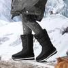 TUINANLE Winter Men's Large Size Plus Velvet Rubber Bottom Winter Shoes Men's Winter Snow Boots High Top